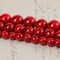 60 Pieces 6mm Natural Stone Beads Red Turquoise Beads Energy Crystal Healing Power Gemstone for Jewelry Making, DIY Bracelet Necklace